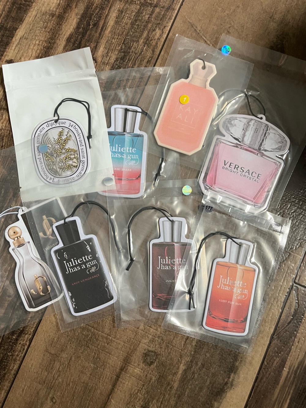 Designer Scent Tag Air Freshener Set